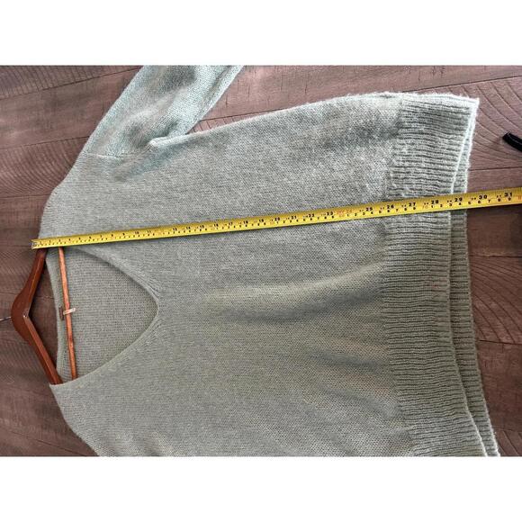 Free People Gossamer Pullover Sweater Green Alpaca/Wool Womens Size XS oversized - Picture 9 of 9